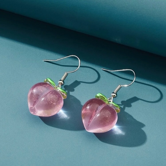 Peach earrings - Picture 3 of 3